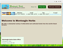 Tablet Screenshot of monteagleherbs.com